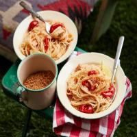 Creamy Campfire Clam Pasta with Tomatoes image