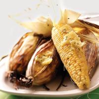 Grilled Corn with Chive Butter image