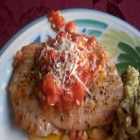 Seared Opah with Vine-Ripe Tomato Garlic Butter image