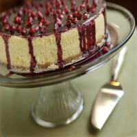 Pomegranate-glazed orange cheesecake Recipe_image