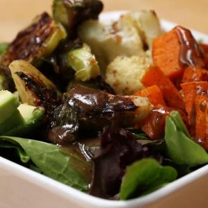 One-pan Roasted Veggie Salad Bowl Recipe by Tasty_image
