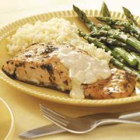 Grilled Salmon with Tartar Sauce image