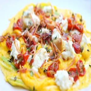 Frittata with Bacon, Tomatoes, and Garlic Confit image