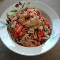 Easy Veggie Salad With Asian Dressing image