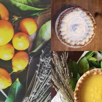 Lemon Pie With Lavender Mascarpone Cream image