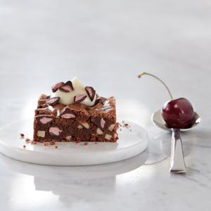Chocolate Almond Brownies With Cherry Flavored Filled DelightFul image