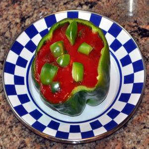 Low Calorie Tomato Flavored Stuffed Peppers With Tuna_image