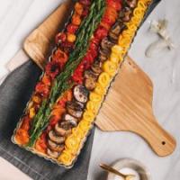 Ricotta Vegetable Tart with Olive Oil Herb Crust_image