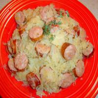 Sausage and Sauerkraut Pot image