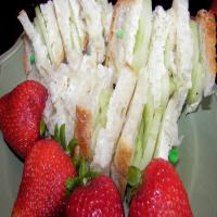 Cucumber and Butter Tea Sandwiches image