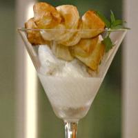 Apricot Puff Pastry Twists with Vanilla Ice Cream image