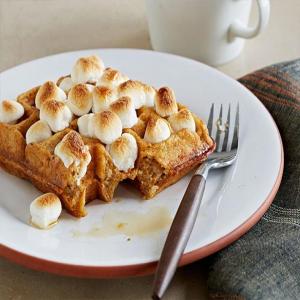 Sweet Potato Waffles with Marshmallows image
