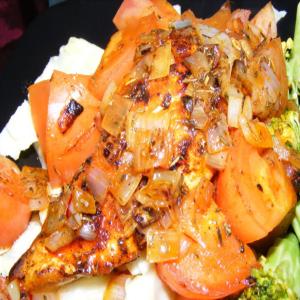 Sauteed Chicken With Tomato-Saffron Vinaigrette_image