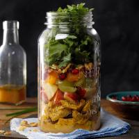 Turkey and Apple Arugula Salad in a Jar_image
