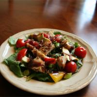 Spinach Salad with Pistachio Chicken image