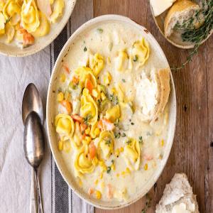 Creamy Chicken and Cheese Tortellini Soup - Recipes | Go Bold With Butter_image