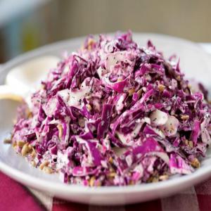 Purple Cauliflower and Red Cabbage Slaw image