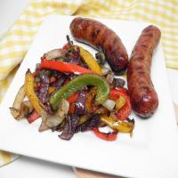 Grilled Italian Sausage with Peppers and Onions_image