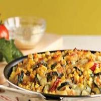 Baked Penne with Corn, Zucchini, and Basil_image