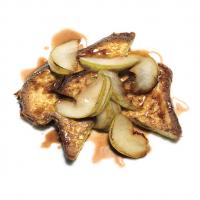 French Toast with Pears and Pomegranate Sauce image