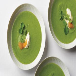 Pea and Parsley Soup with Golden Caviar_image