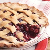 Lattice-Topped Triple-Cherry Pie image