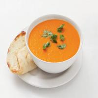 Indian Spiced Tomato Soup with Cheesy Naan image
