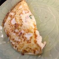 Spicy Spinach and Ham Egg White Omelet_image