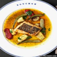 Thomas Keller's Mediterranean Bass with Squid, Fennel, and Tomatoes_image