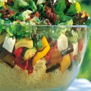 Roasted Vegetable Couscous Salad with Harissa-style Dressing_image