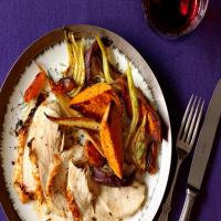 Roast Turkey Breast With Glazed Vegetables_image