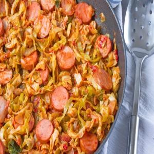 Southern Fried Cabbage With Sausage image