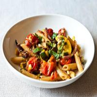 Penne with Sweet Summer Vegetables, Pine Nuts, and Herbs Recipe - (4.9/5)_image