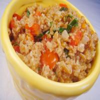 Bulgur Pilaf With Tomatoes, Shallots and Mint._image