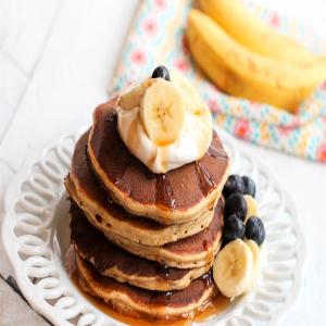 Whole Wheat Protein Banana Pancakes image