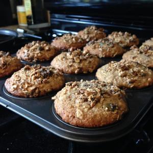 Banana Oat Muffins with Sour Cream_image
