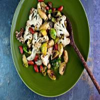 Cauliflower, Brussels Sprouts and Red Beans With Lemon and Mustard_image
