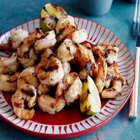 Grilled Shrimp Scampi Style with Soy Sauce, Fresh Ginger and Garlic image