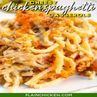 Cheesy Chicken Spaghetti Casserole_image