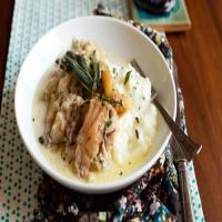 Slow-Cooker Chicken with Apples and Crème Fraîche_image