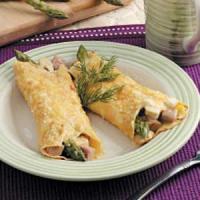 Asparagus Chicken Crepes image