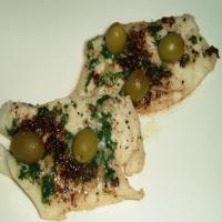 Sea Bream Fillets With Olives En Papillote image