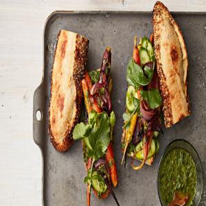 Roasted-Carrot-and-Salsa-Verde Sandwiches image