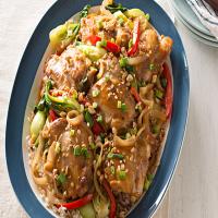 Baked Asian Chicken Thighs image