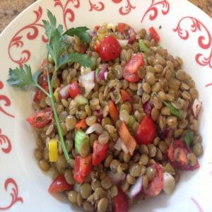 Lentil Salad With Tomatoes, Dill and Basil_image