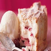 Buttermilk Sorbet for Angel Food Swirl Cake_image