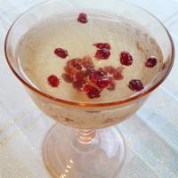 Pomegranate Cranberry Champagne Cocktail image