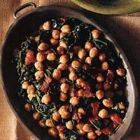 Spinach and Chick Peas with Bacon image