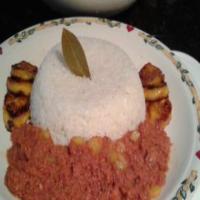Canned Corned Beef on Rice_image