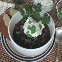 Black Bean Soup With Cumin and Jalapeno image